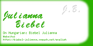 julianna biebel business card